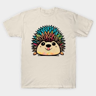 A cute and colorful hedgehog T-Shirt